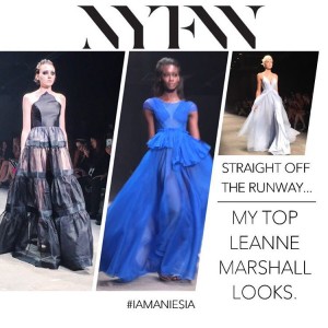 @leannemarshalldesigns Is my absolute favorite designer thus far!!!!!! She slayed the runway! #BENYFW #IAMANIESIA #fblogger #fashionista #fashion #NYFW